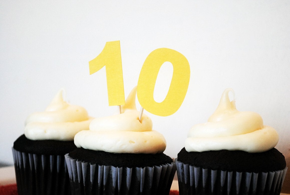 Number Cupcake Toppers