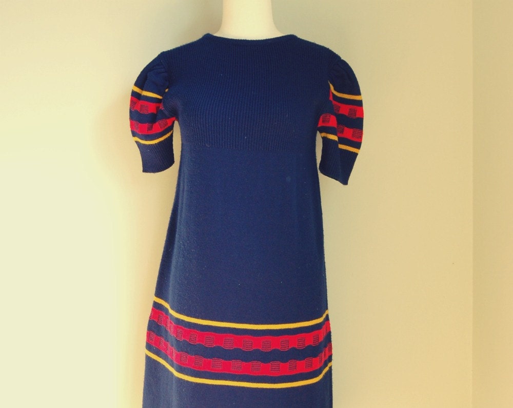 1960s sweater scooter dress