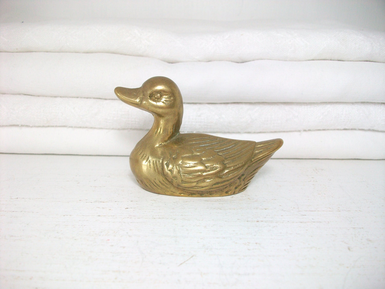 Vintage Brass Duck