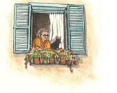 lady in the window