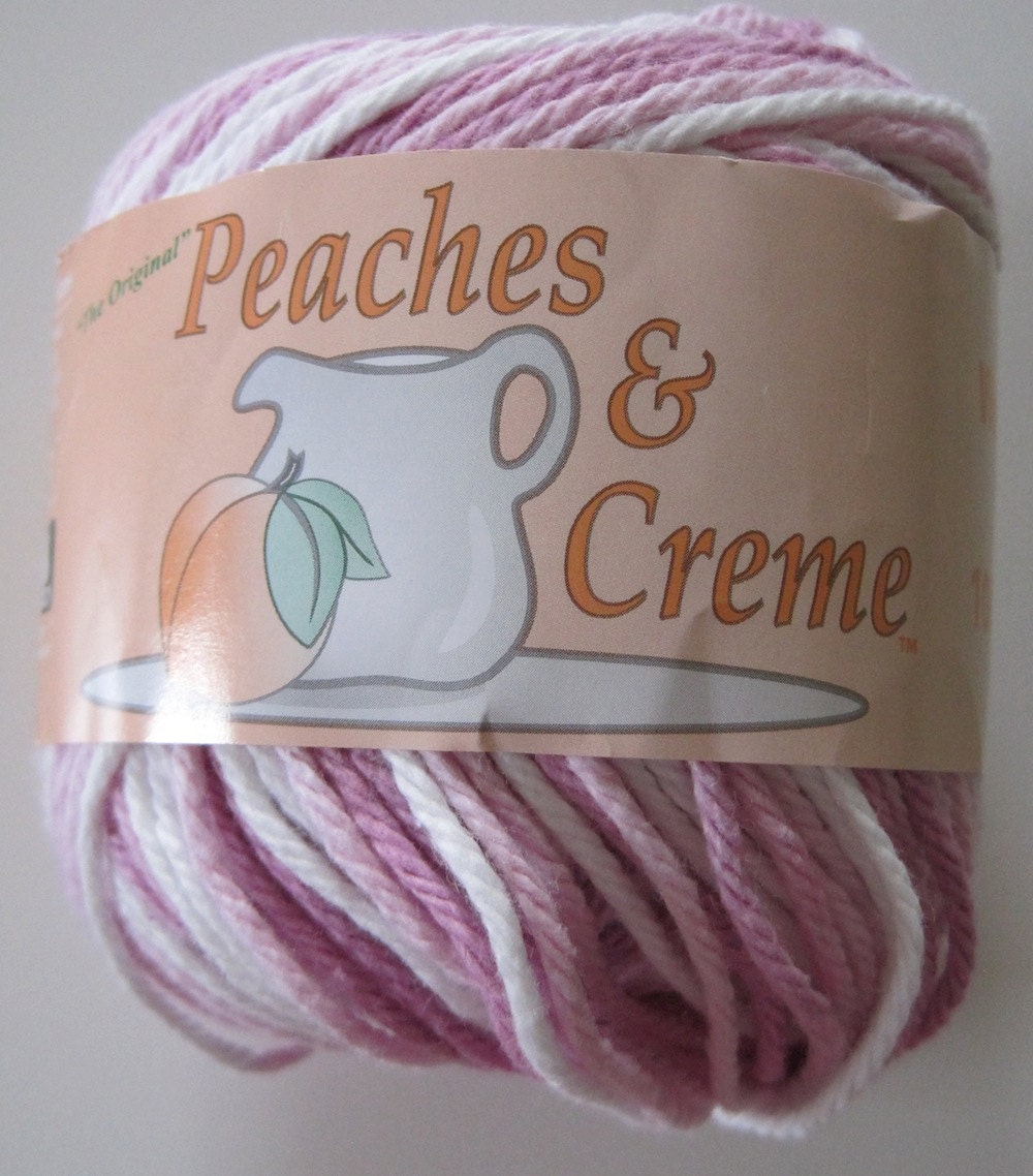 100 Cotton Yarn Peaches and Creme Lilac by