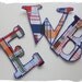 Summer Madras Iron On Letter or Number