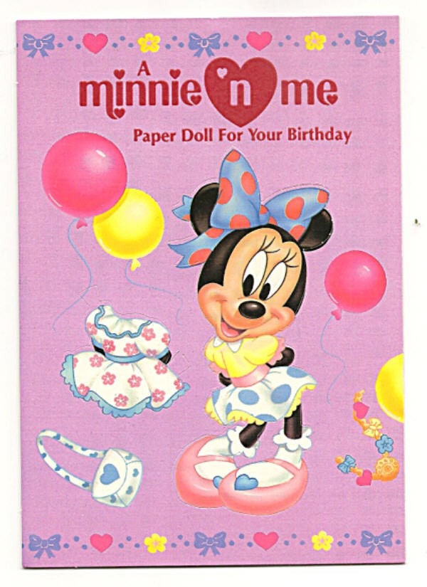 minnie mouse paper dolls