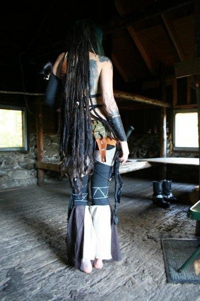 Tribal Wasteland Garter Leggings Custom Fit & Color