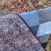 Contemporary Baby Crib Quilt from Recycled Denim