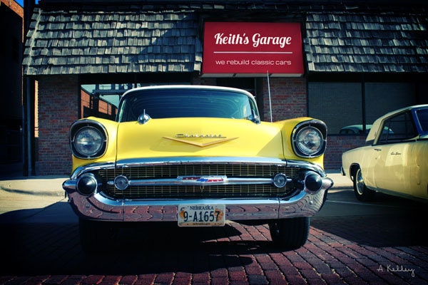 1957 Chevrolet Bel Air Hardtop - Classic Car Art - 24 x 36