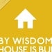 Scripture Art Print, Wisdom House, Modern Design Bible Verse (16x20)