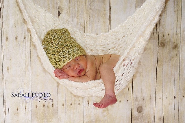 Baby Hammock Newborn Photography Prop, Off White -- Click to see more colors -- Original Designer -- More than 500 sold