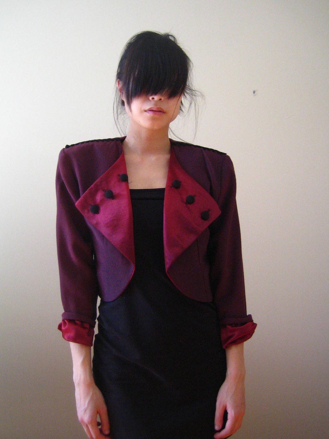 marching band inspired bolero jacket s-m