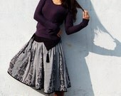 Vol de Nuit reversible Jacquard skirt (Q1101)