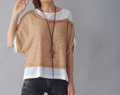 Quiet Summer 2 -  layered cotton top (Y1212)