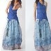 peacock - chiffon maxi skirt and dress (Q1206)