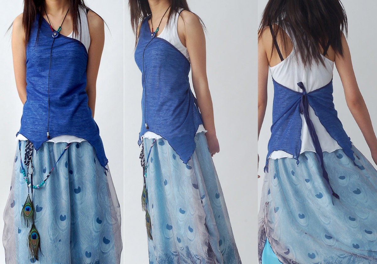 Quiet Summer - cotton tank and vest set (Y1205)