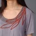 Loneliness is singing - hand embroidery top (Y1208)