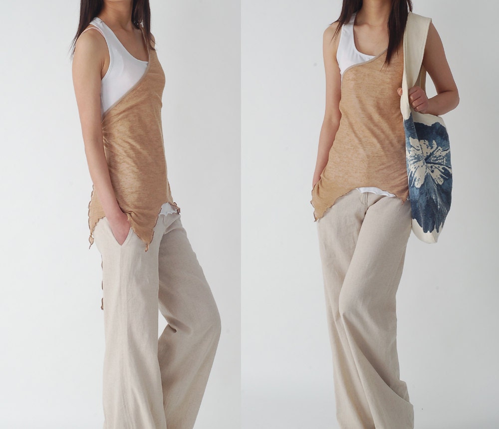 Less is More - top quality linen pants (K1201)