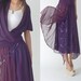 Amethyst - top quality chiffon shawl top (Y1211)