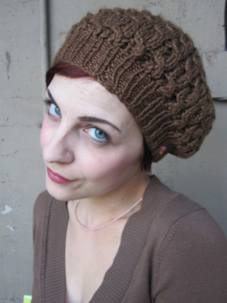KNITTING PATTERN The Original Twisted Thistle Beret KNITTING PATTERN