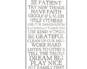Stock art House Rules on Canvas, Inspire Others, Dream Big, Love Eachother , Have Faith 10x20 inch , choose from 5 color styles