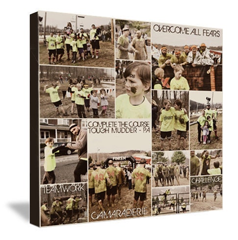 Tough Mudder, Iron Man Marathon Gift Runner Art Encouragement, Survivor, Wall Word Art Your Words, UNIQUE GIFT 14x14