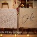 Wedding Sign Reception art She said He Said describing your loved one Word Art Custom Canvas -THIS listing is for TWO - 24x24 inches