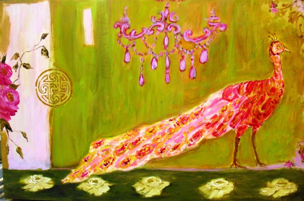 Pink Peacock (print)