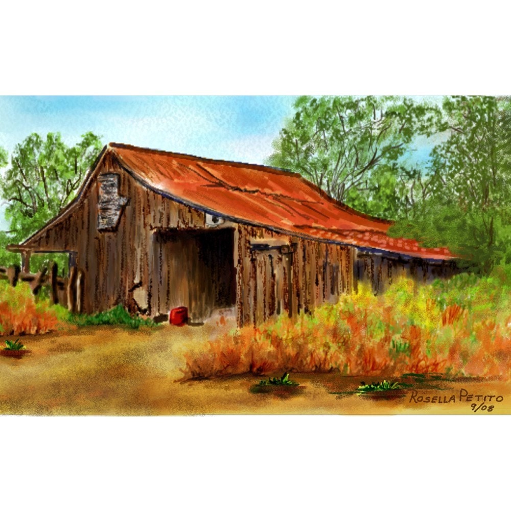 HOT SUMMER DAY blank fine art note card