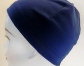 Navy Sleep Cap Cancer Chemo Hat Scarf Liner Cap