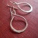 Infinity Earrings in Sterling SIlver, Simple Dainty Jewelry