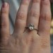 Unheated champagne yellow sapphire diamond ring