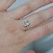 Unheated champagne yellow sapphire diamond ring