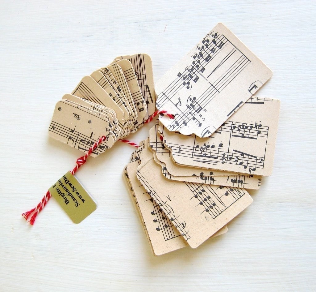 Tags vintage sheet music altered art