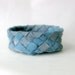 Denim basket recycled blue jeans fabric rustic