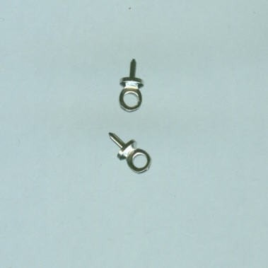 Pendant Bails - 7x3mm Silver Glue In Bails - Package of 100