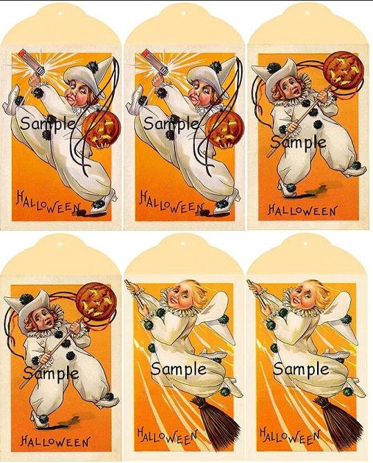 Halloween E-Tag Assortment III - Free Shipping