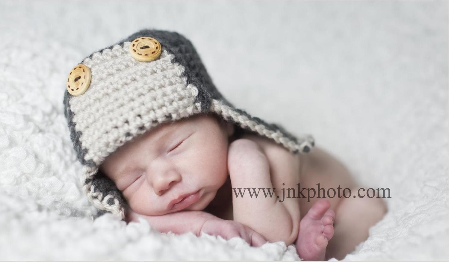 Items similar to Aviator Hat, Baby Boy Hat, Bomber Hat, Earflap Hat