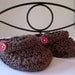 Crochet Baby Booties Baby Sandals Boy Booties Girl Booties Newborn Infant Baby Shoes Brown