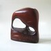 Kiwi figurine, vintage wooden carving.