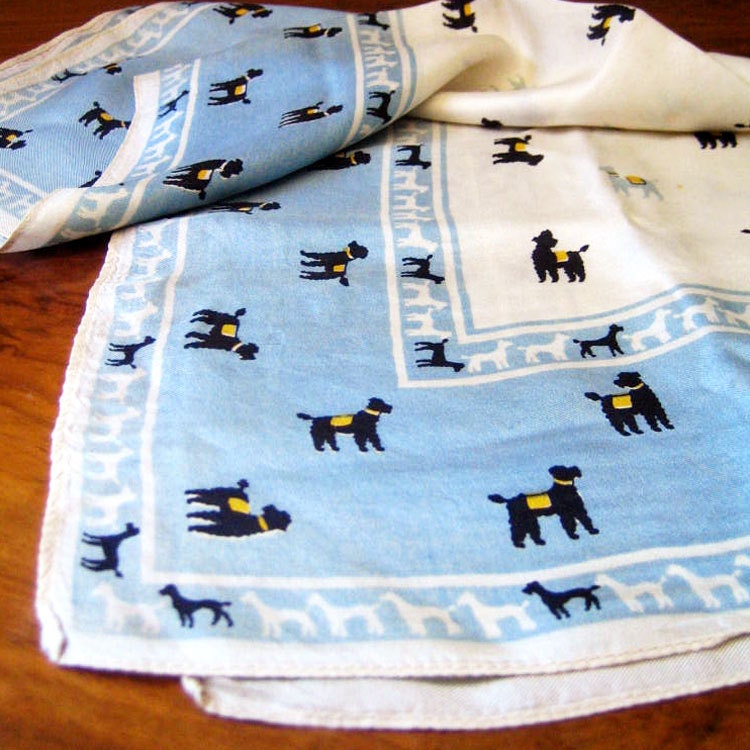 1950s poodle scarf.