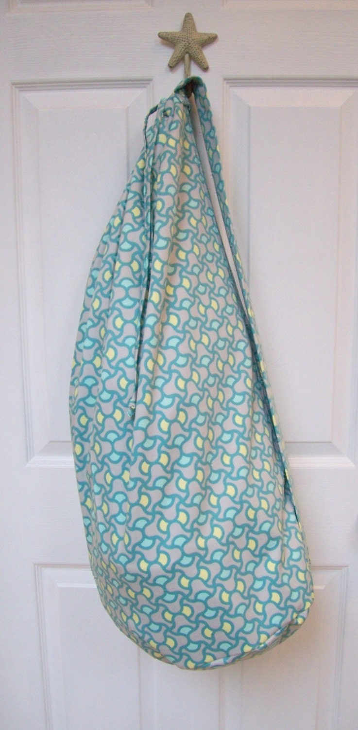 August Fields (Amy Butler) - Large Laundry Bag With Strap And Drawstring