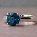 1.5ct London Blue Topaz Sterling Silver Ring, Cavalier Creations
