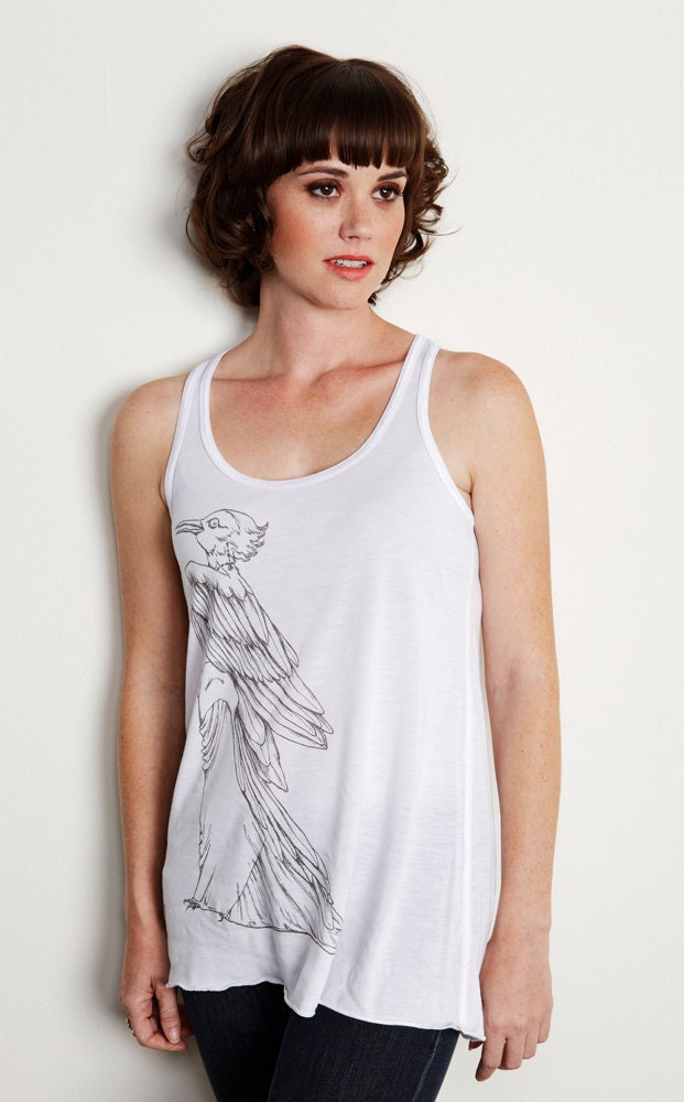 Women's 1930s Bird Tank Top Hollywood Regency