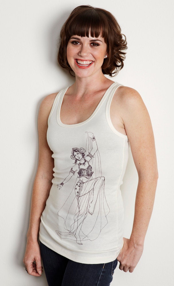 SALE Women's Mata Hari Sparkling Tank Top Bellydancing Tribal