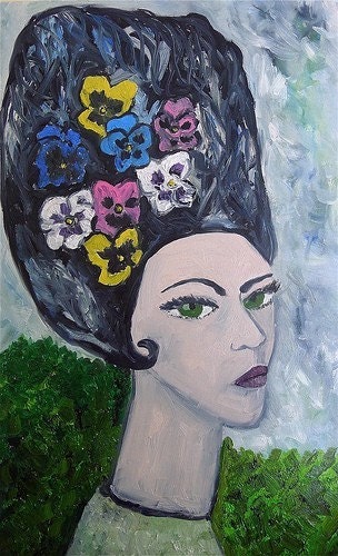 Pansy.  Limited edition print of an original oil painting by Vivienne Strauss.