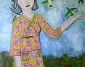 Summer afternoon.  Original oil painting by Vivienne Strauss.