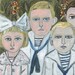 The Birdsall children, summer of 1922.  13x19 print by Vivienne Strauss.