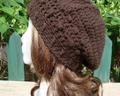 Celebrity Style Beret-Tam-Snood .....Dark Espresso Brown