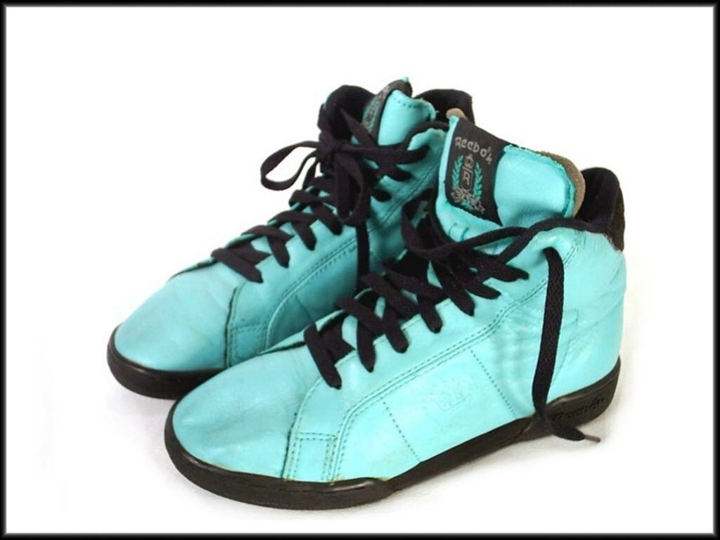80's Reebok vintage hitop aerobic shoes by RockyMountainRetro
