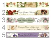 Budget etsy shop banner plus avatar  Victorian cottage roses Vintage designs shabby  and chic Your Choice of ONE