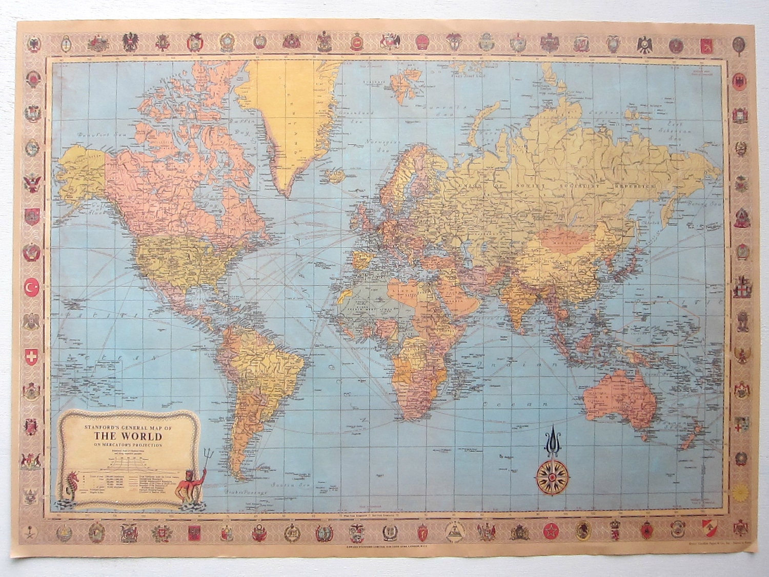 DIY Travel Map Kit - World No. 2