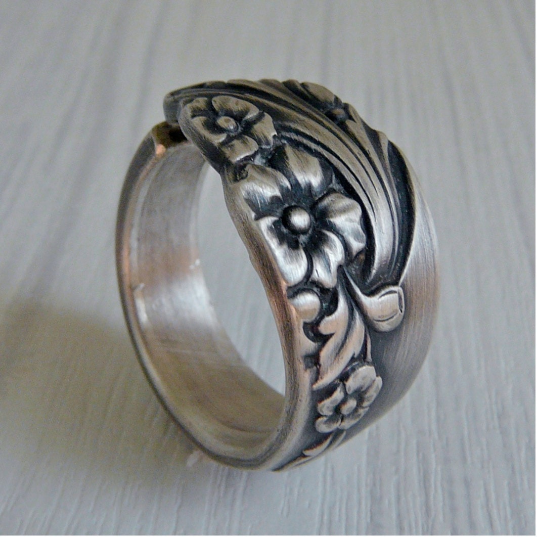 Silver Spoon Ring - Evening Star 1950